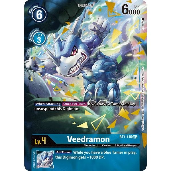 Image for Veedramon (Secret Rare) (Alternate Art) (BT1-115 SEC) (BT01-03A) - Digimon Card Game