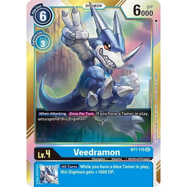 Image for Veedramon (Secret Rare) (BT1-115 SEC) (BT01-03A) - Digimon Card Game