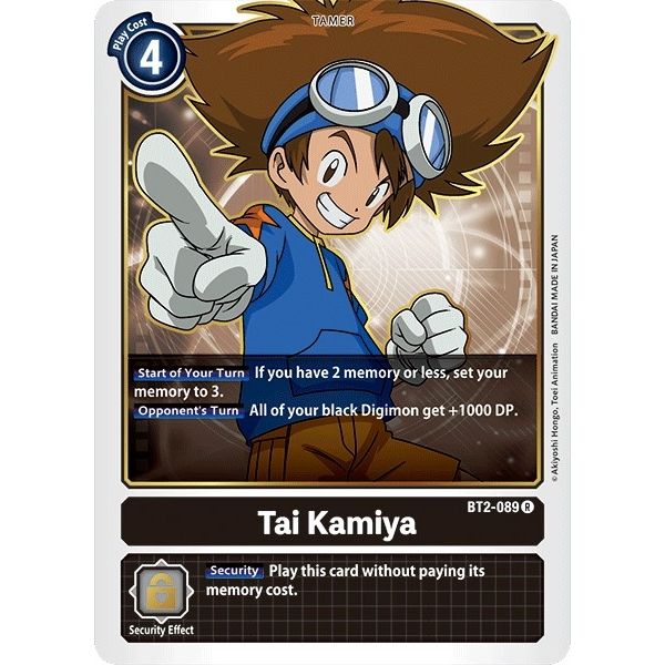 Image for Tai Kamiya - BT2-089 (BT2-089 R) (BT01-03A) - Digimon Card Game