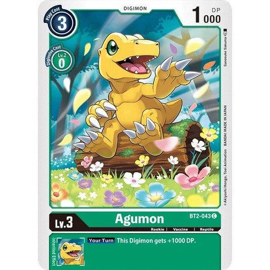 Image for Agumon - BT2-043 (BT2-043 C) (BT01-03A) - Digimon Card Game