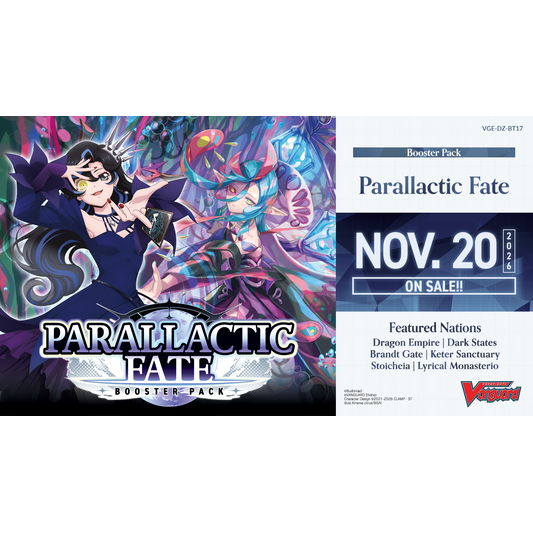 Cardfight Vanguard: Booster Pack 17 Parallactic Fate Display
