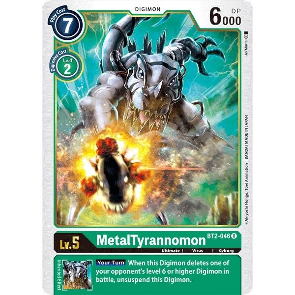 Image for MetalTyrannomon - BT2-046 (BT2-046 R) (BT01-03A) - Digimon Card Game