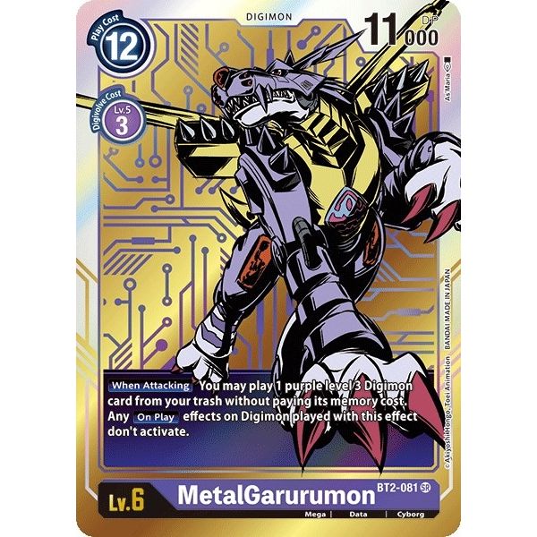 Image for MetalGarurumon - BT2-081 (Alternate Art) (BT2-081 SR) (BT01-03A) - Digimon Card Game