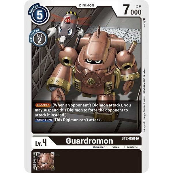 Image for Guardromon (BT2-058 C) (BT01-03A) - Digimon Card Game