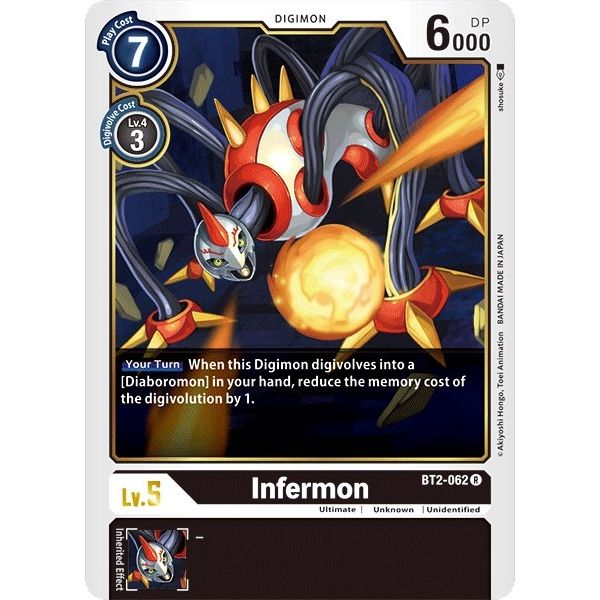Image for Infermon (BT2-062 R) (BT01-03A) - Digimon Card Game