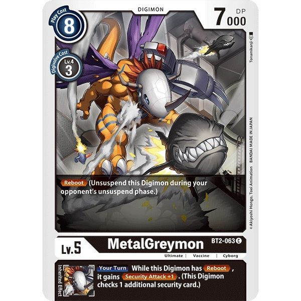 Image for MetalGreymon - BT2-063 (BT2-063 C) (BT01-03A) - Digimon Card Game