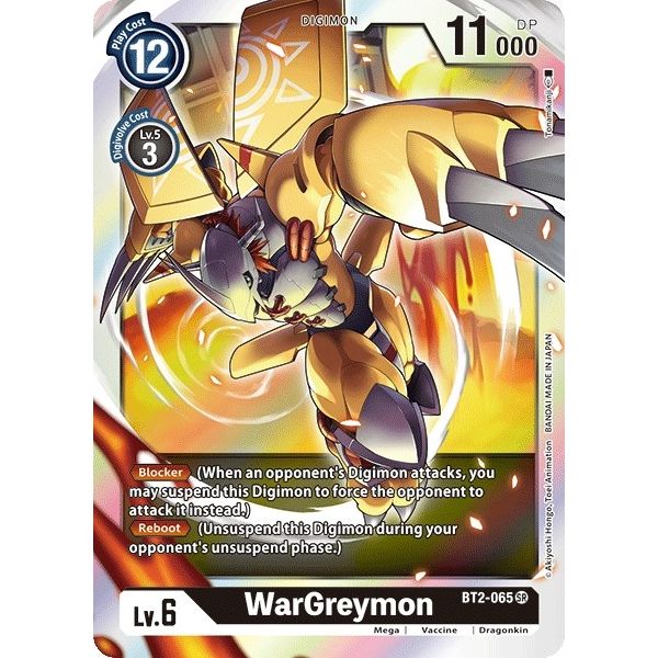 Image for WarGreymon - BT2-065 (BT2-065 SR) (BT01-03A) - Digimon Card Game