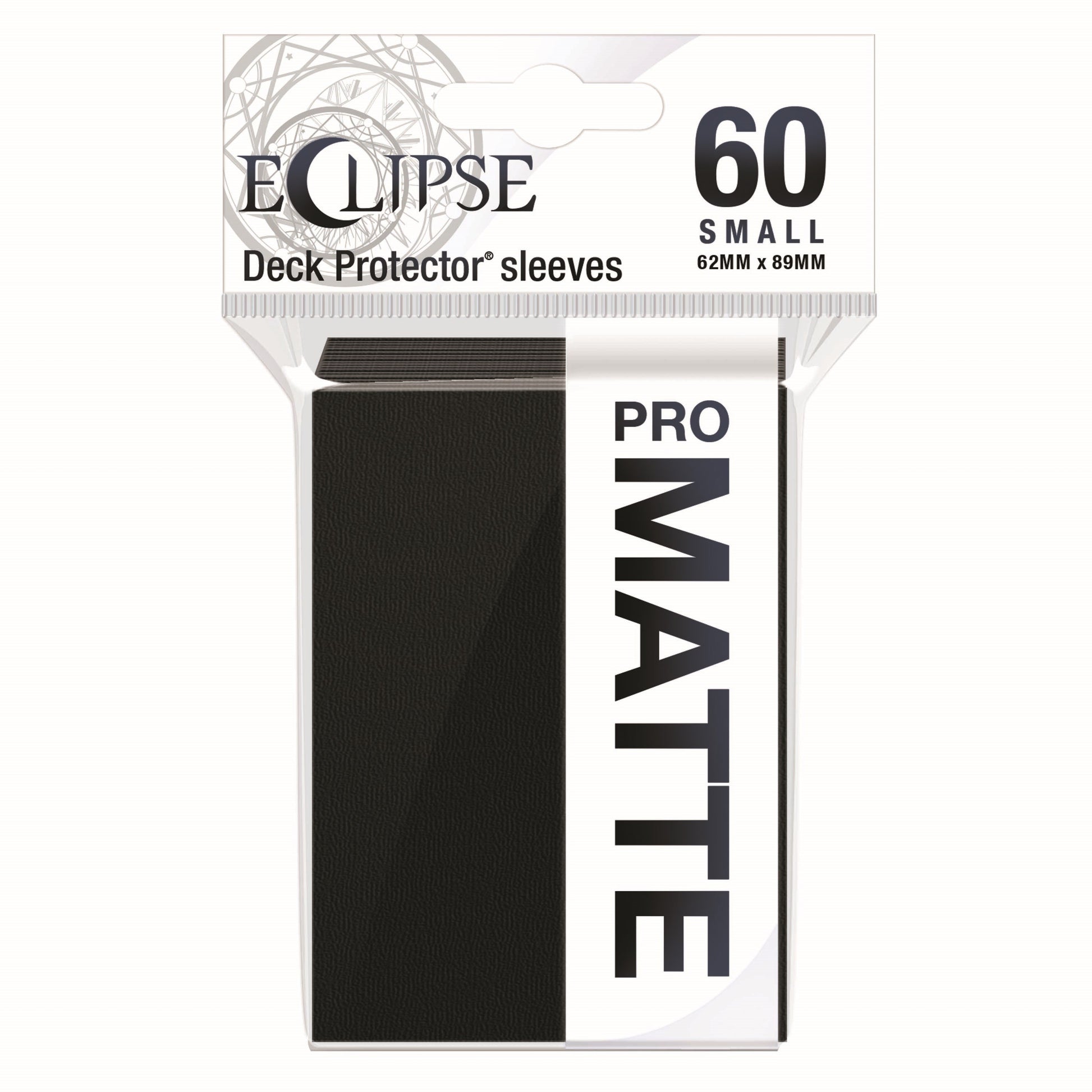Image for PRO-Matte Eclipse Small Deck Protector Sleeves - Jet Black (60-Pack) - Card Sleeves