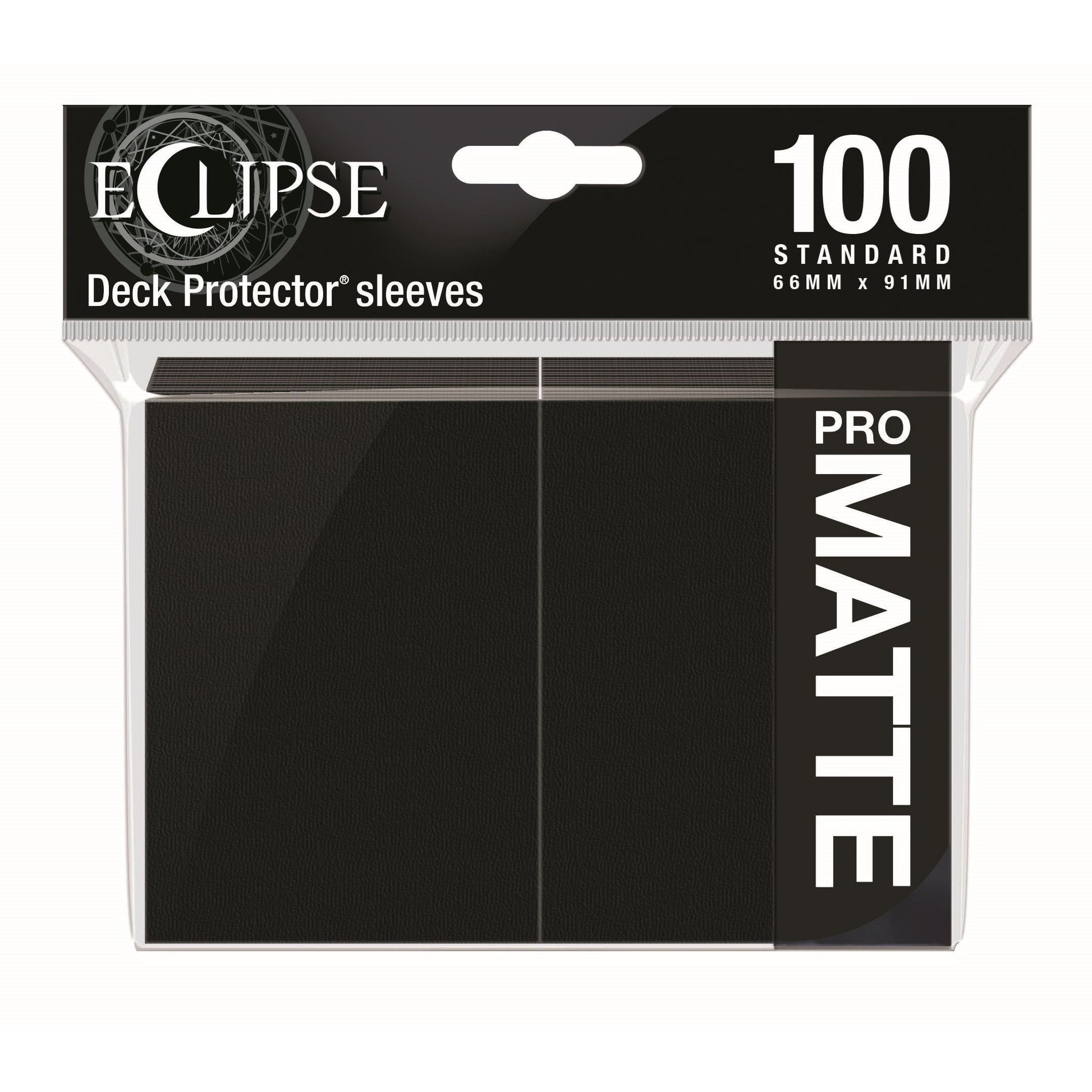 Image for PRO-Matte Eclipse Standard Deck Protector Sleeves - Jet Black (100-Pack) - Card Sleeves