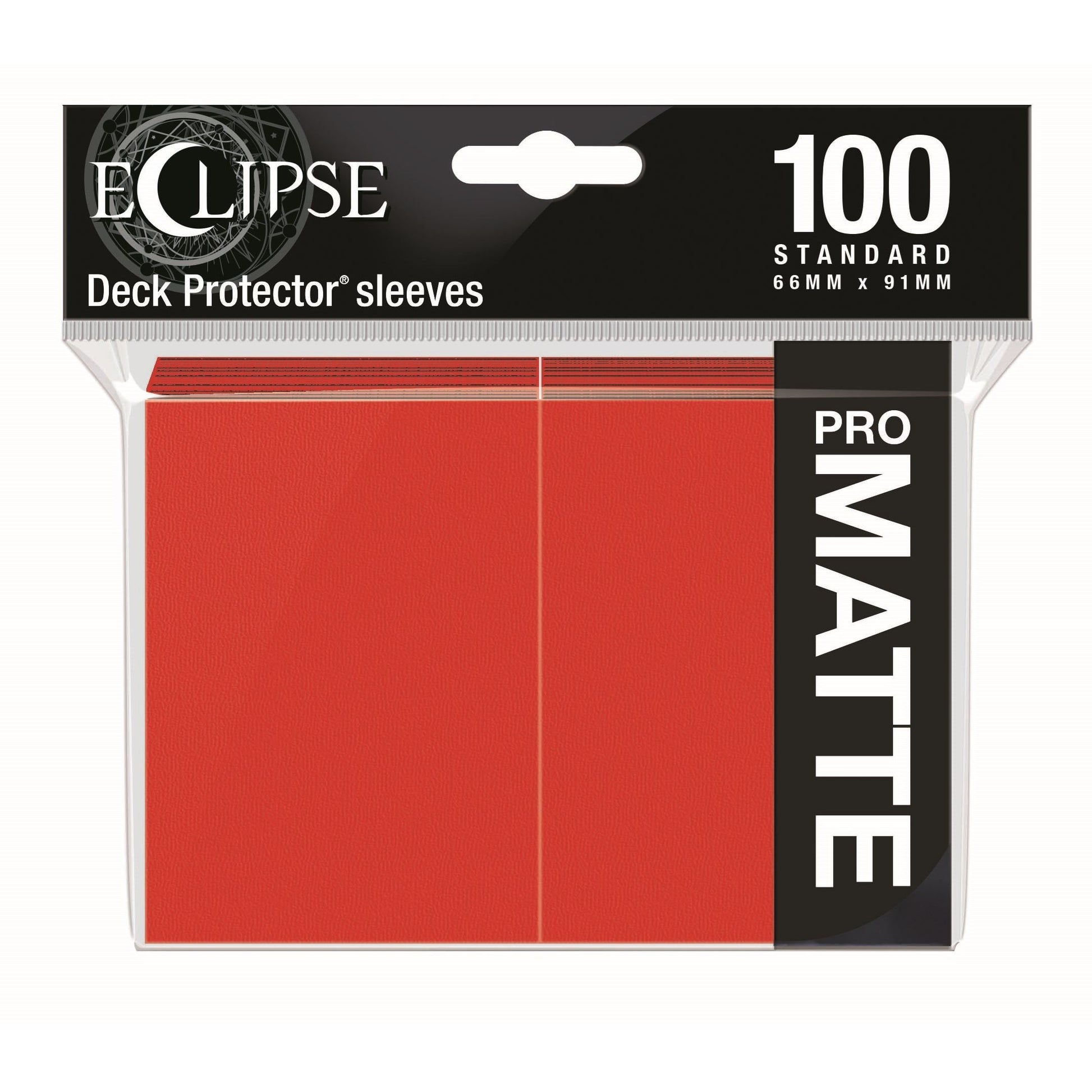 Image for PRO-Matte Eclipse Standard Deck Protector Sleeves - Apple Red (100-Pack) - Card Sleeves