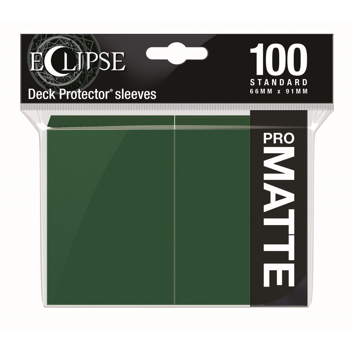 Image for PRO-Matte Eclipse Standard Deck Protector Sleeves - Forest Green (100-Pack) - Card Sleeves