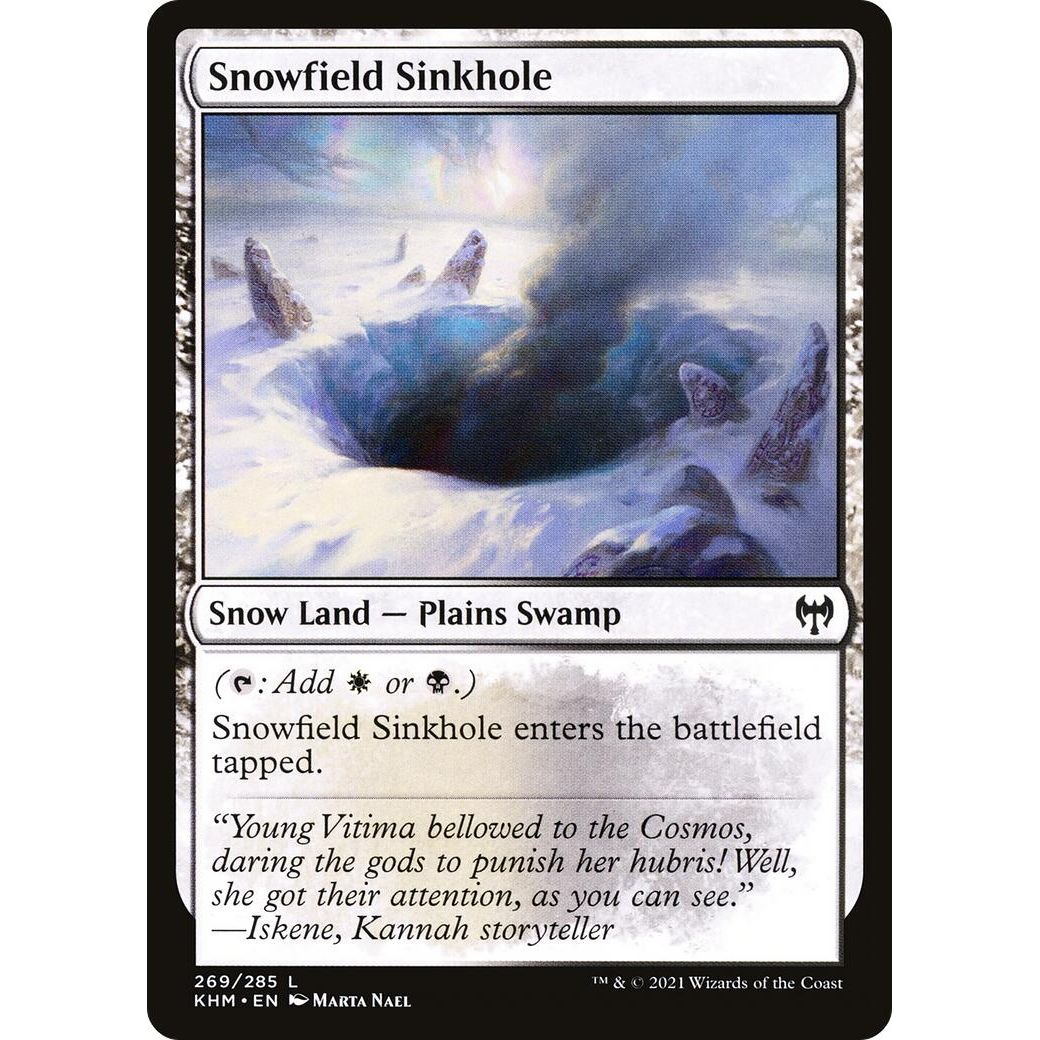 Image for Snowfield Sinkhole (269) (KHM) - Magic: The Gathering