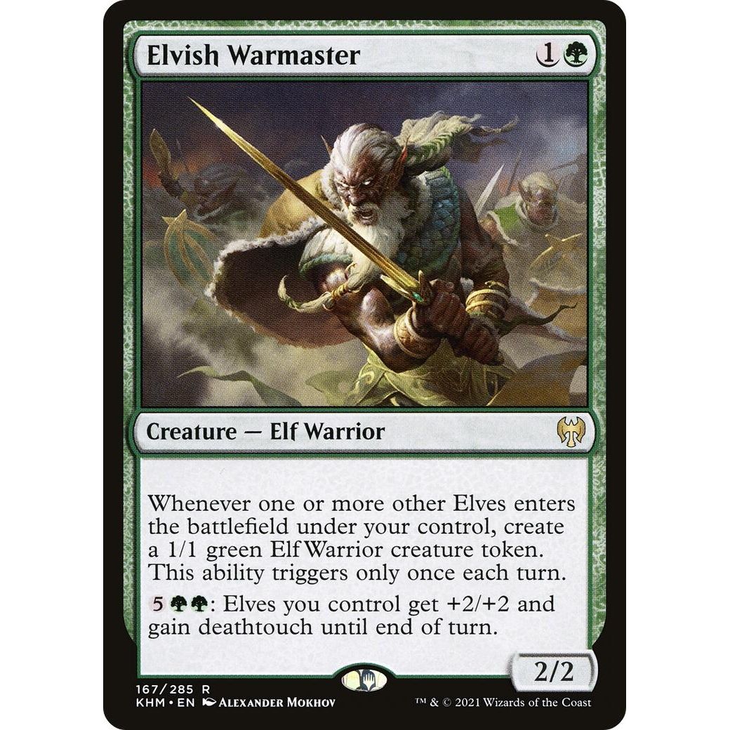Image for Elvish Warmaster (167) (KHM) - Magic: The Gathering