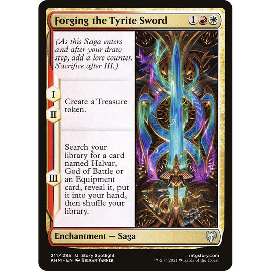 Image for Forging the Tyrite Sword (211) (KHM) - Magic: The Gathering