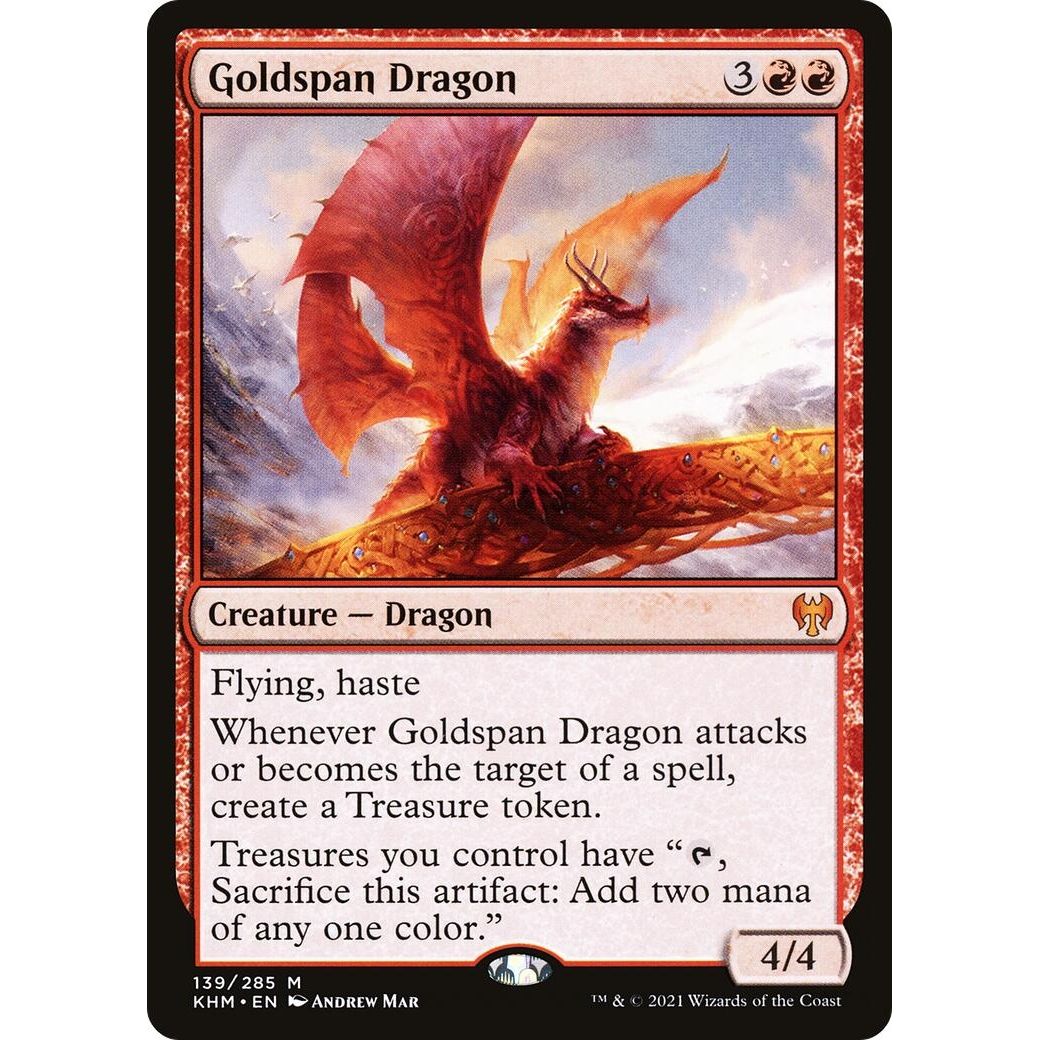 Image for Goldspan Dragon (139) (KHM) - Magic: The Gathering