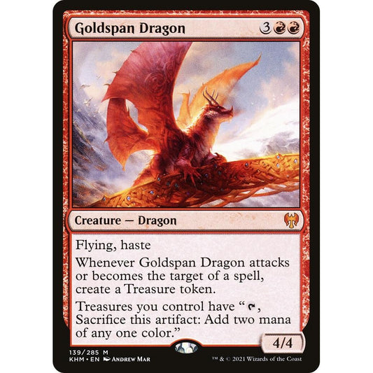 Image for Goldspan Dragon (139) (KHM) - Magic: The Gathering