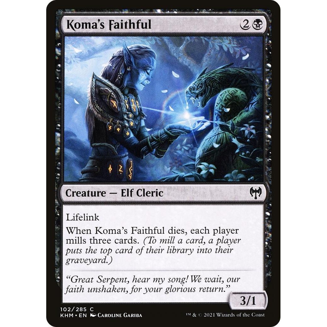 Image for Koma's Faithful (102) (KHM) - Magic: The Gathering