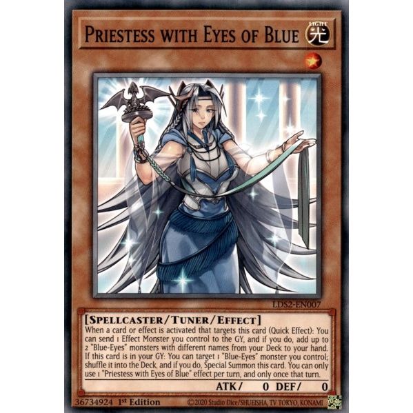 Image for Priestess with Eyes of Blue (LDS2-EN007) (LDS2) - YuGiOh