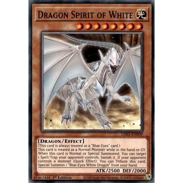 Image for Dragon Spirit of White (LDS2-EN009) (LDS2) - YuGiOh