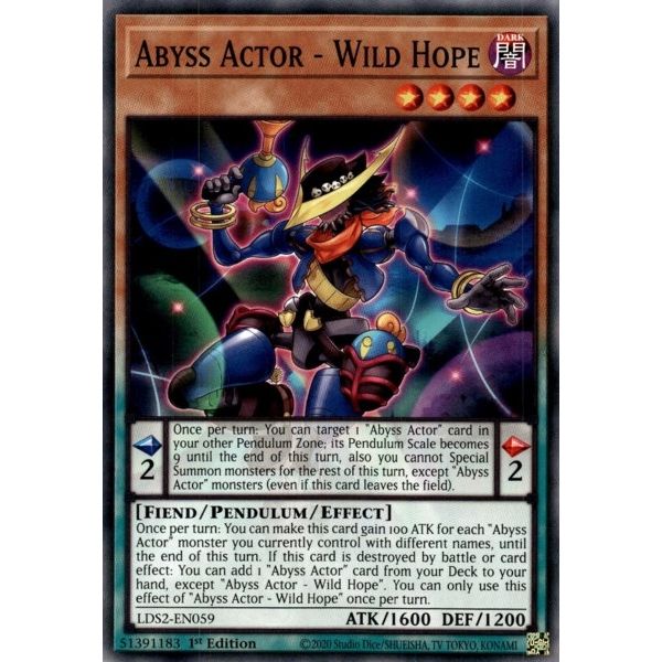 Image for Abyss Actor - Wild Hope (LDS2-EN059) (LDS2) - YuGiOh