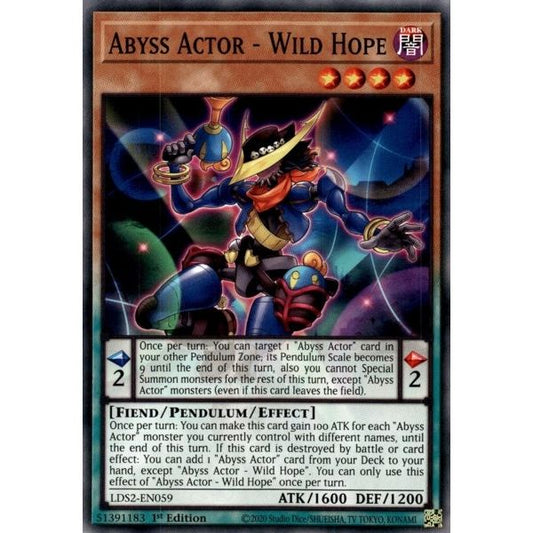 Image for Abyss Actor - Wild Hope (LDS2-EN059) (LDS2) - YuGiOh