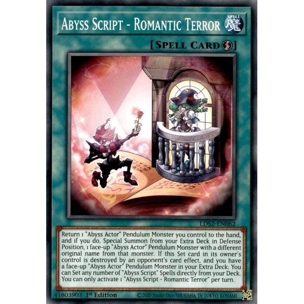 Image for Abyss Script - Romantic Terror (LDS2-EN062) (LDS2) - YuGiOh