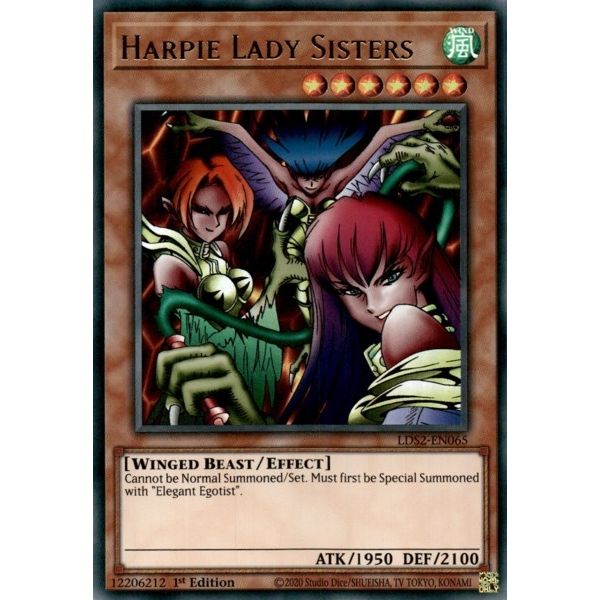 Image for Harpie Lady Sisters (LDS2-EN065) (LDS2) - YuGiOh
