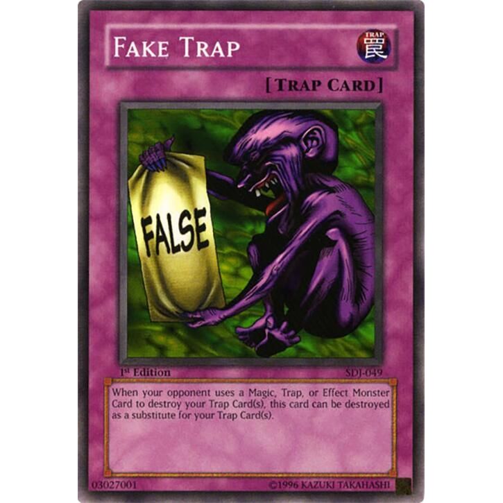 Image for Fake Trap (SDJ-049) (SDJ) - YuGiOh