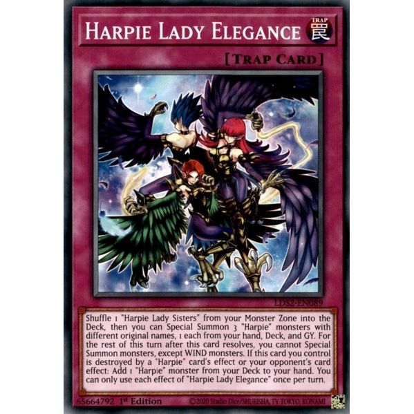 Image for Harpie Lady Elegance (LDS2-EN089) (LDS2) - YuGiOh