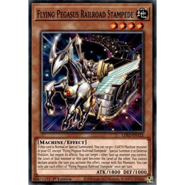Image for Flying Pegasus Railroad Stampede (LDS2-EN122) (LDS2) - YuGiOh
