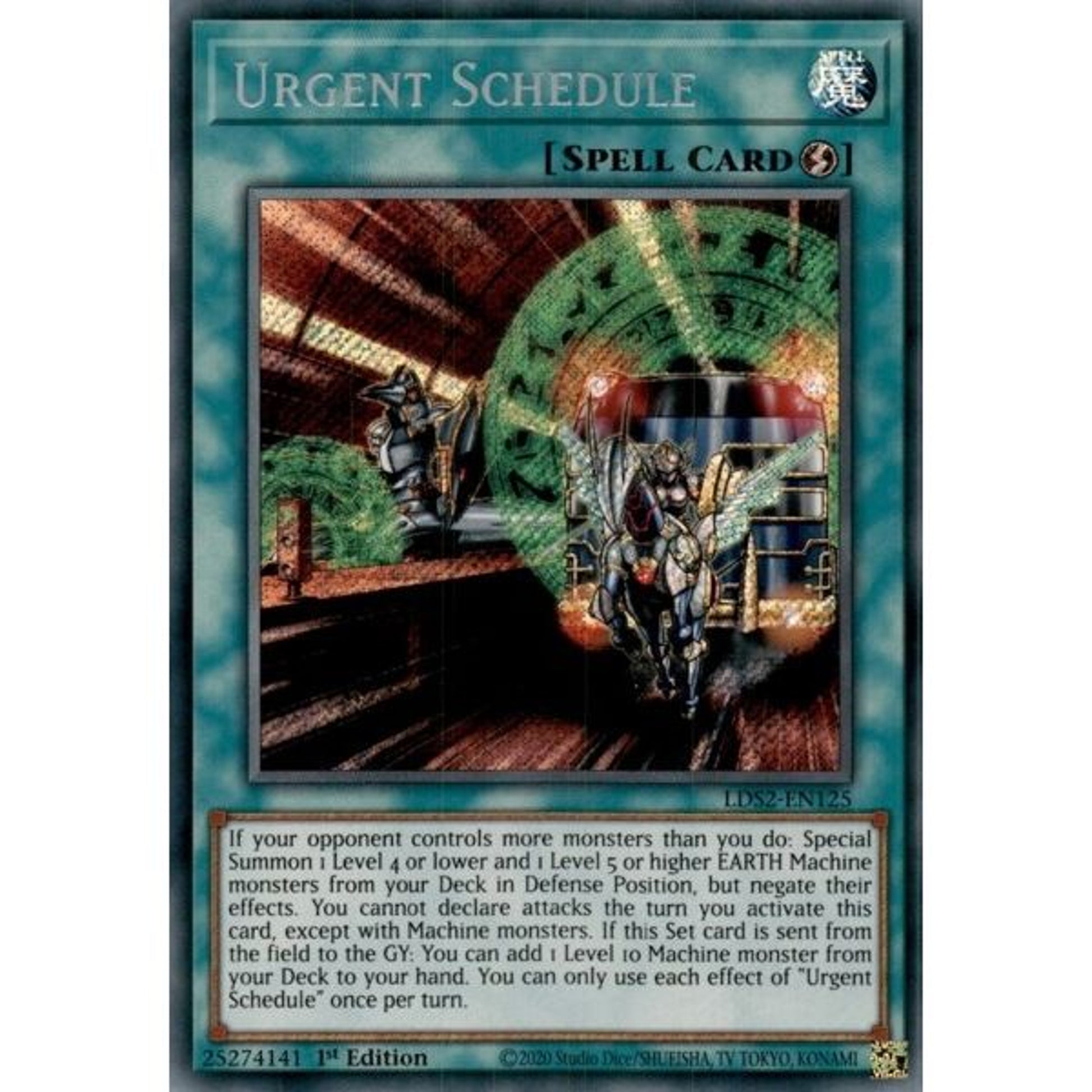 Image for Urgent Schedule (LDS2-EN125) (LDS2) - YuGiOh
