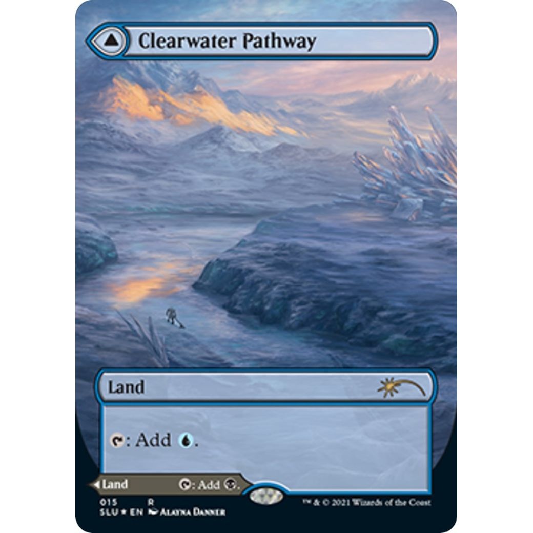 Image for Clearwater Pathway (Borderless) (15) (SLU) - Magic: The Gathering