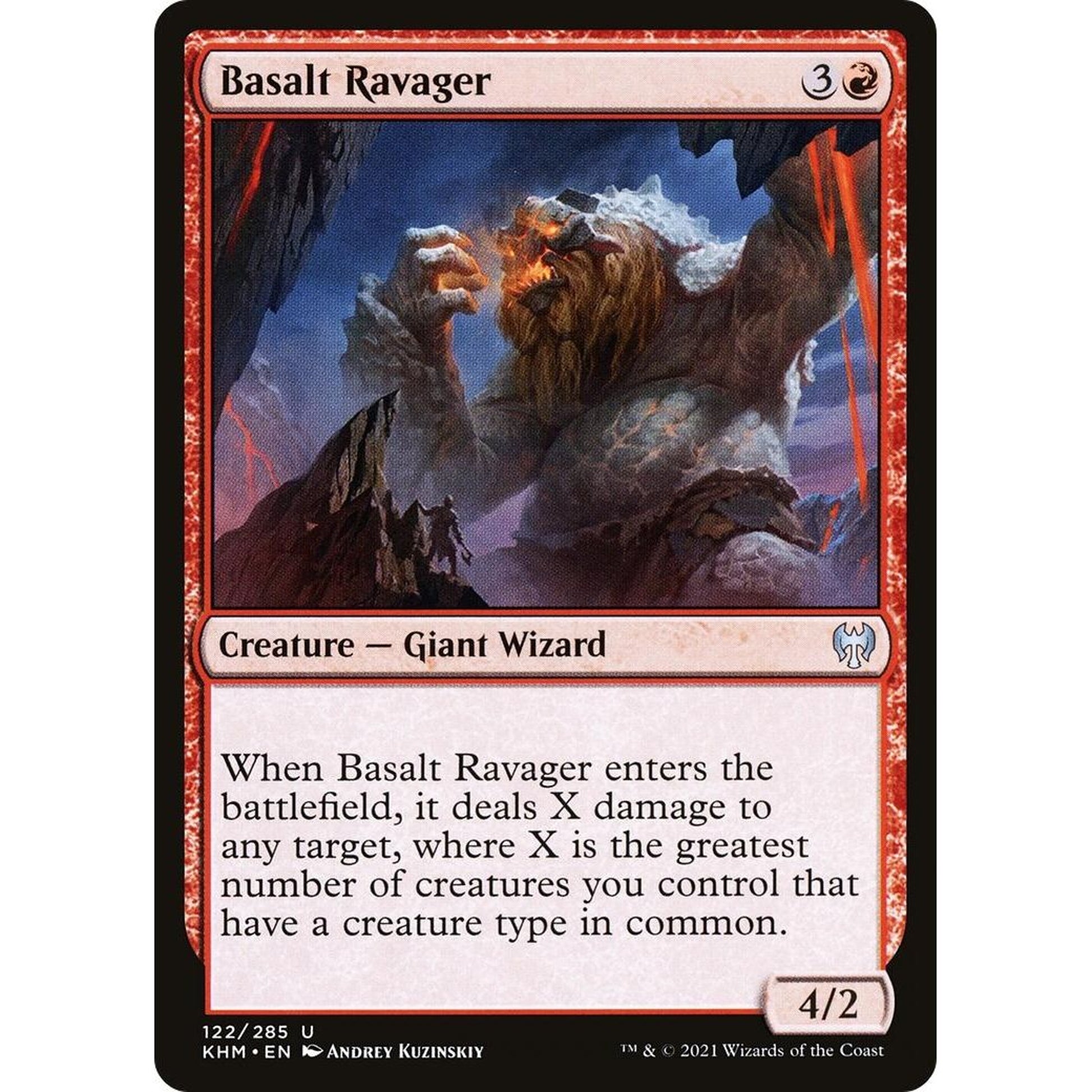 Image for Basalt Ravager (122) (KHM) - Magic: The Gathering