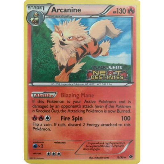 Image for Arcanine - 12/99 (Prerelease) (12/99) (PR) - Pokemon