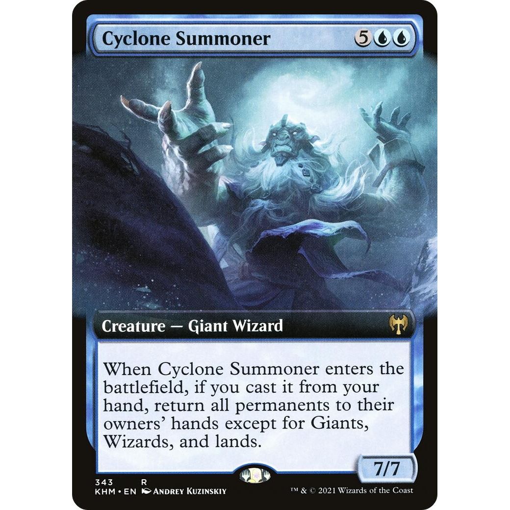 Image for Cyclone Summoner (Extended Art) (343) (KHM) - Magic: The Gathering