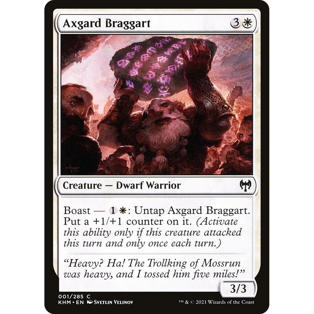 Image for Axgard Braggart (1) (KHM) - Magic: The Gathering