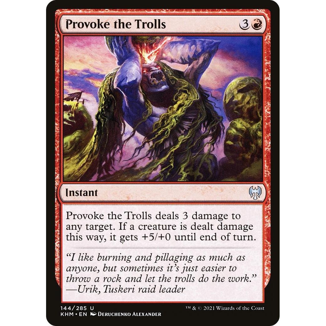 Image for Provoke the Trolls (144) (KHM) - Magic: The Gathering