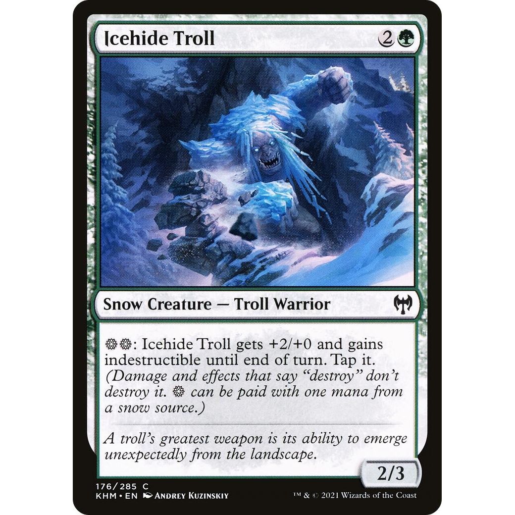 Image for Icehide Troll (176) (KHM) - Magic: The Gathering