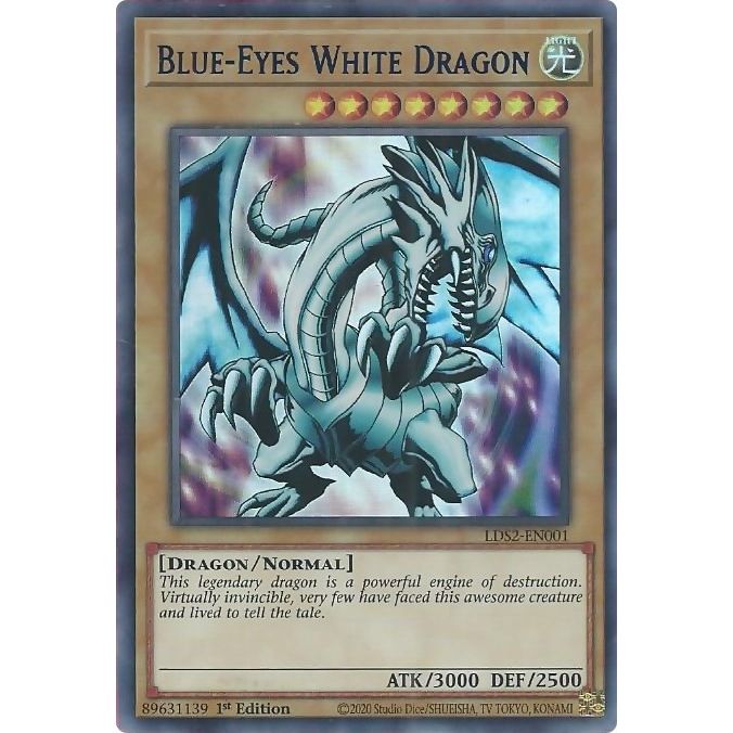 Image for Blue-Eyes White Dragon (Blue) (LDS2-EN001) (LDS2) - YuGiOh