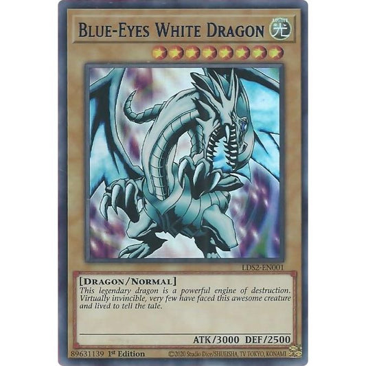 Image for Blue-Eyes White Dragon (Blue) (LDS2-EN001) (LDS2) - YuGiOh