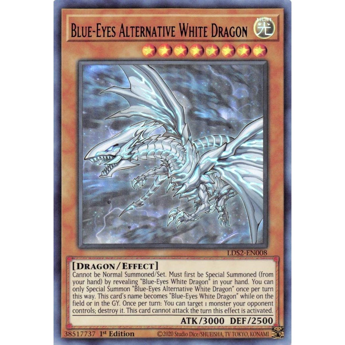 Image for Blue-Eyes Alternative White Dragon (Purple) (LDS2-EN008) (LDS2) - YuGiOh