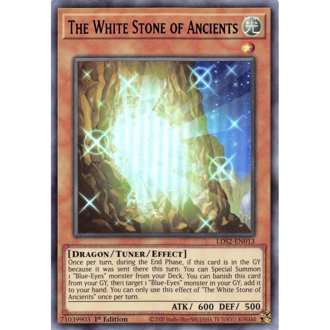 Image for The White Stone of Ancients (Blue) (LDS2-EN013) (LDS2) - YuGiOh
