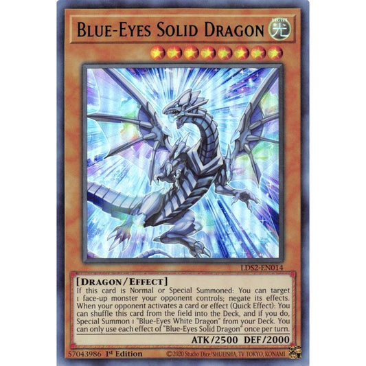 Image for Blue-Eyes Solid Dragon (Green) (LDS2-EN014) (LDS2) - YuGiOh