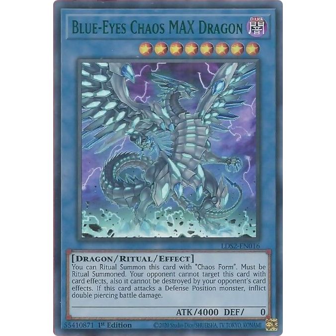 Image for Blue-Eyes Chaos MAX Dragon (Green) (LDS2-EN016) (LDS2) - YuGiOh
