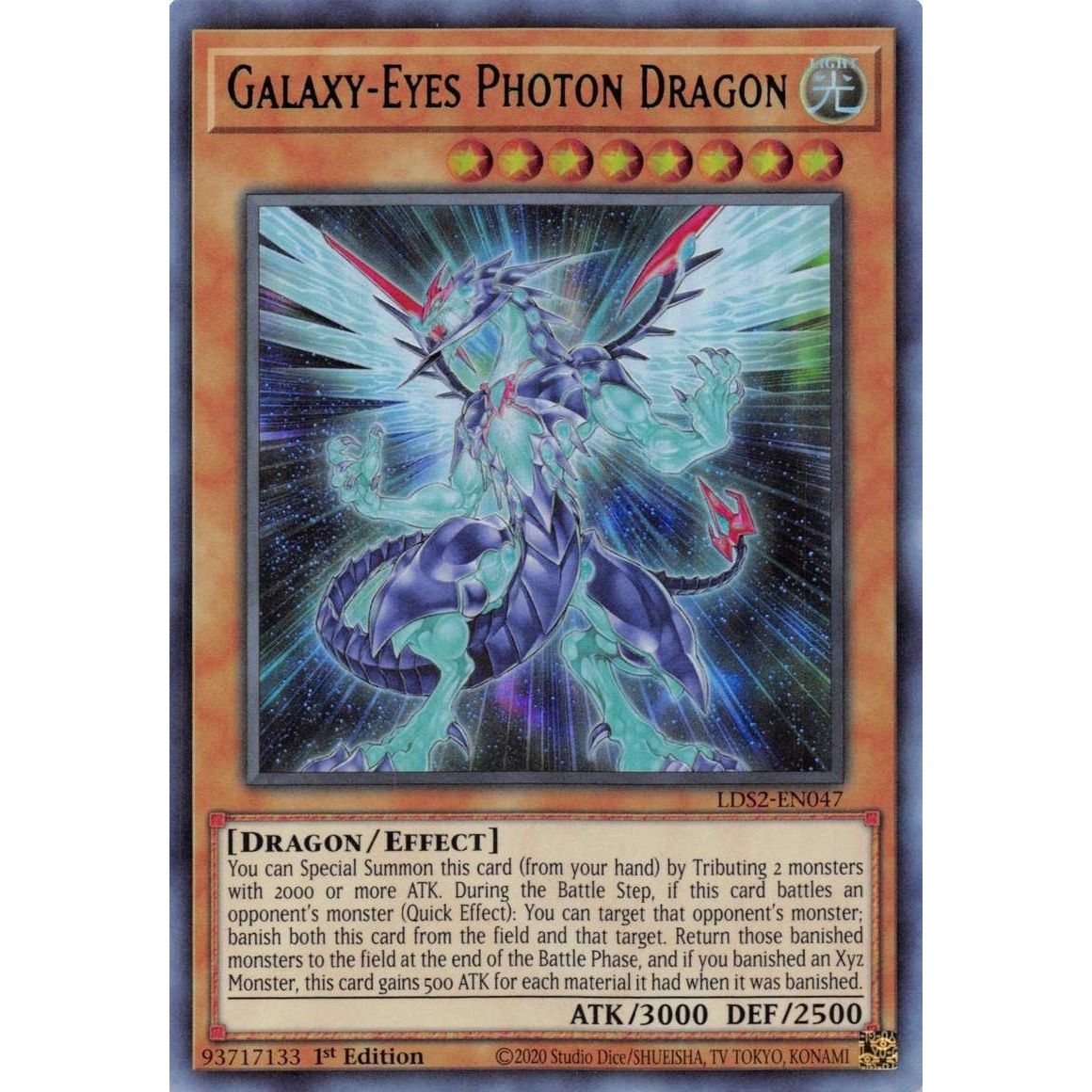 Image for Galaxy-Eyes Photon Dragon (Green) (LDS2-EN047) (LDS2) - YuGiOh