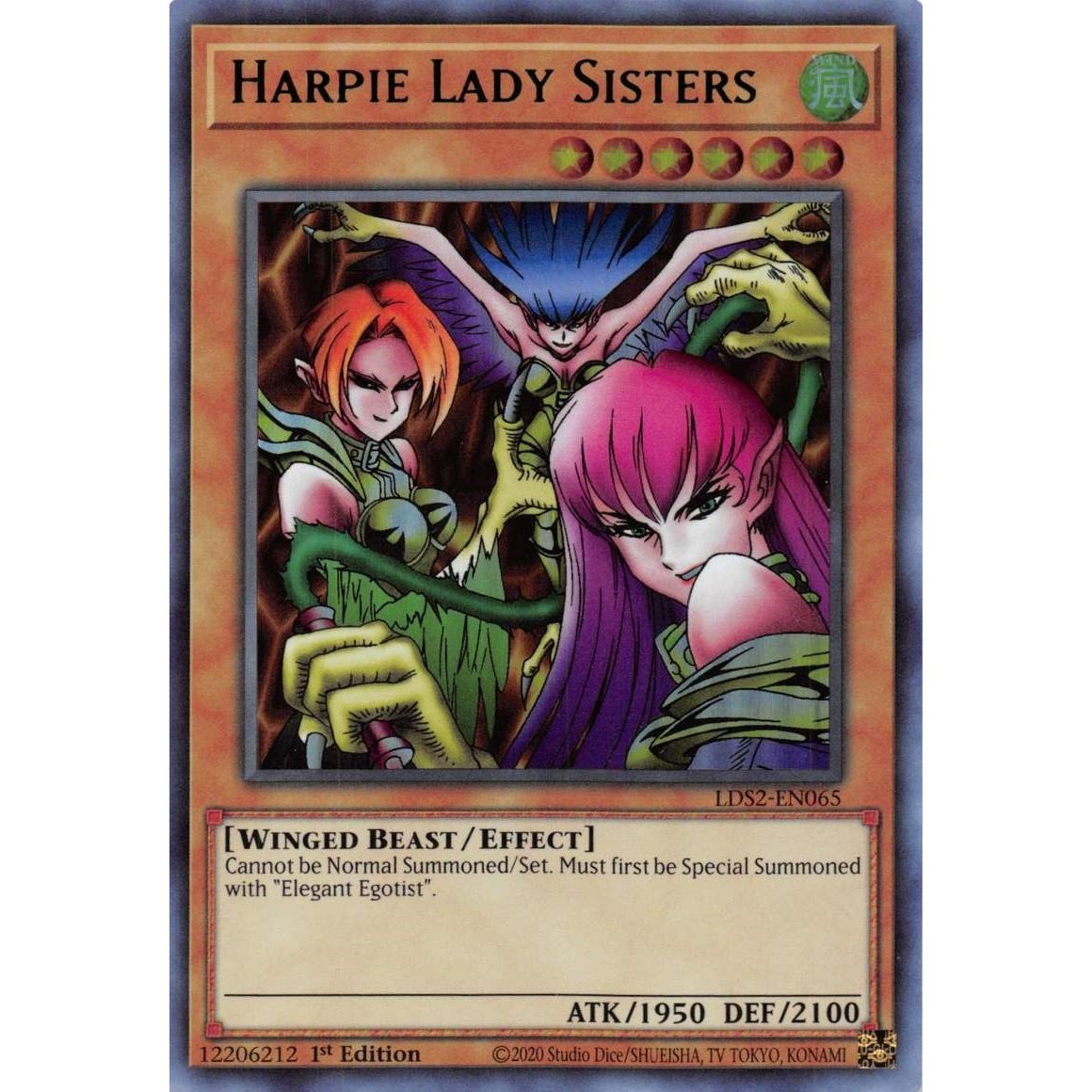 Image for Harpie Lady Sisters (Green) (LDS2-EN065) (LDS2) - YuGiOh