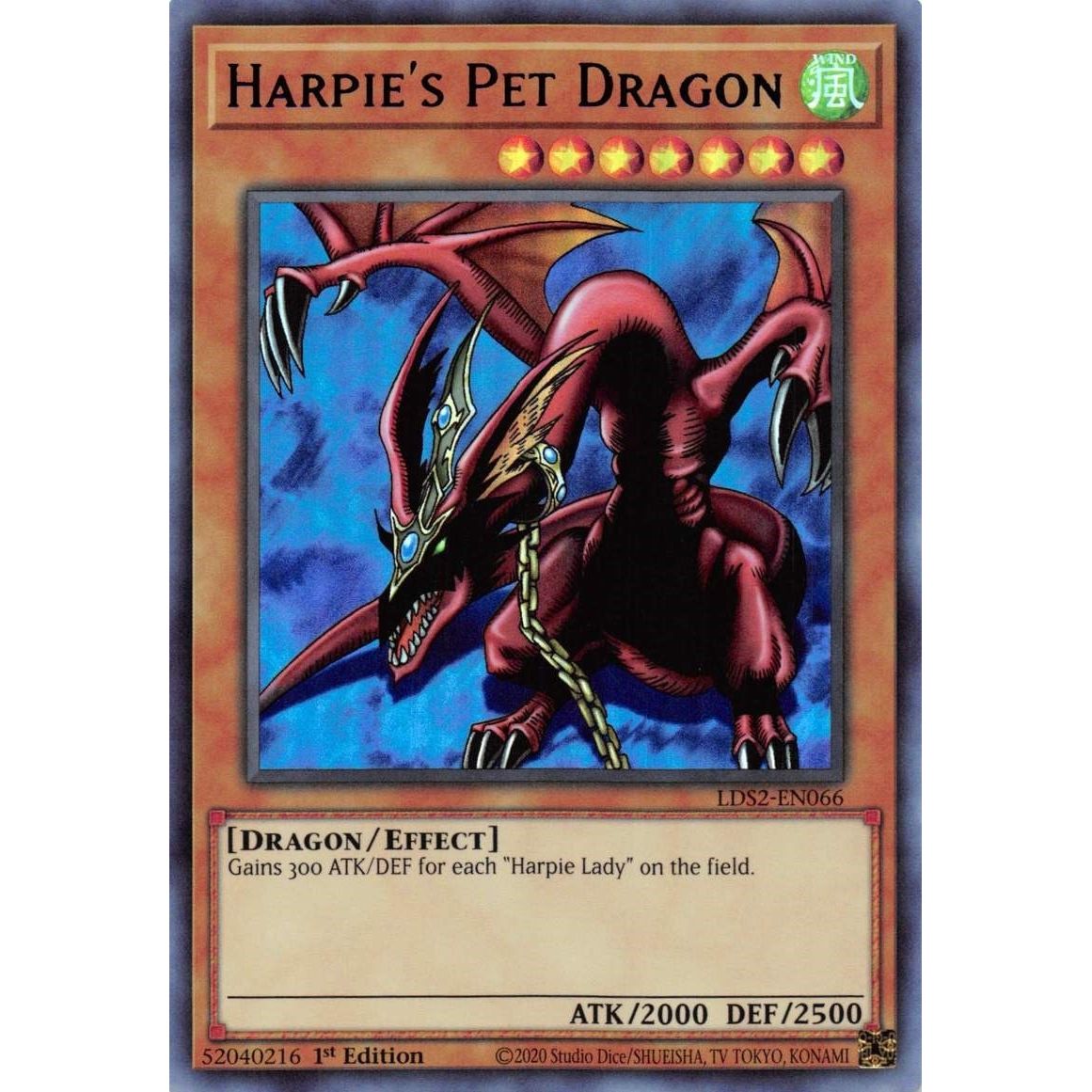Image for Harpie's Pet Dragon (Blue) (LDS2-EN066) (LDS2) - YuGiOh