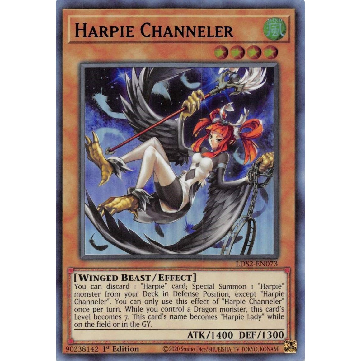 Image for Harpie Channeler (Blue) (LDS2-EN073) (LDS2) - YuGiOh