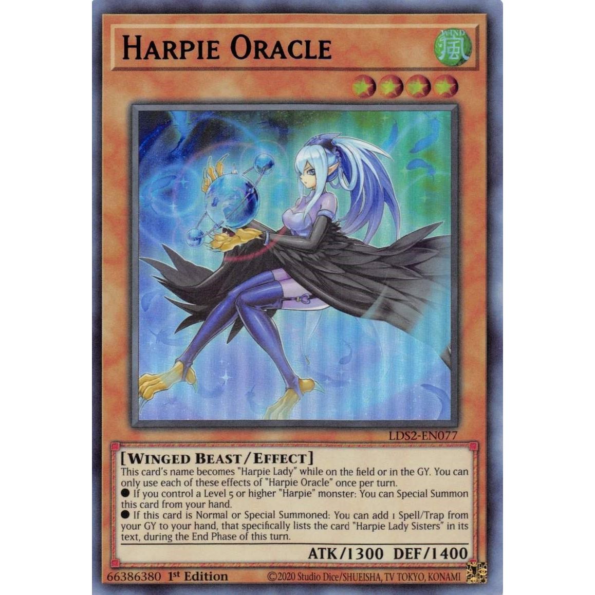 Image for Harpie Oracle (Blue) (LDS2-EN077) (LDS2) - YuGiOh