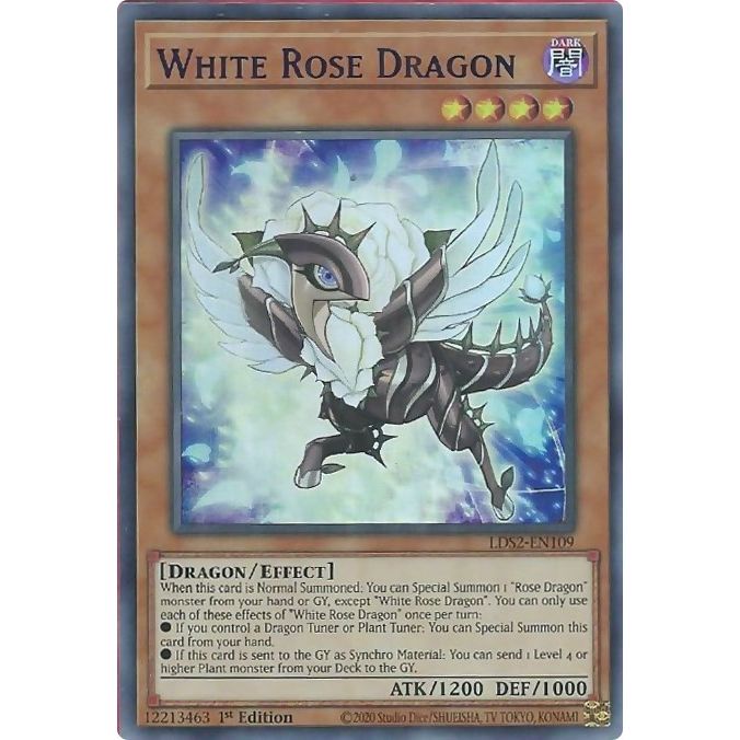 Image for White Rose Dragon (Purple) (LDS2-EN109) (LDS2) - YuGiOh